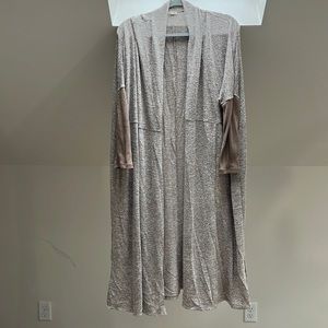 Long flowing cowl sweater